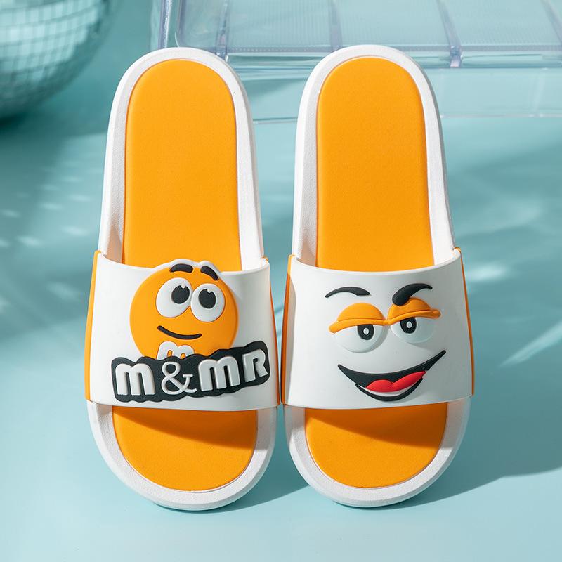 Slippers Women Summer Cute Cartoon Home Indoor Bathroom Bath Thick Bottom Outer Wear Non-slip Sandals and Slippers Men