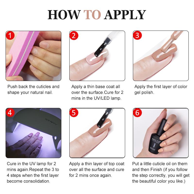 Gel Nail Polish Set 24W LED UV Lamp nail dryer Manicure Set Nail Tools Kit Nail Art Pusher Kit
