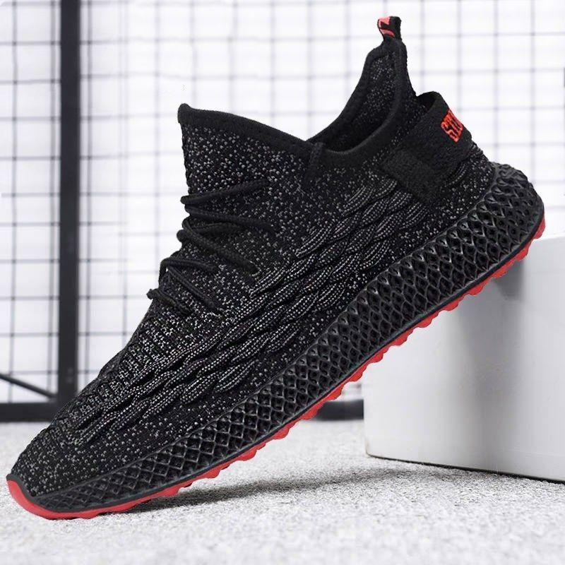 Spring and Summer Dragon Scales Really Fly Woven Men's Shoes Non-slip Deodorant Casual Sports Men's All-match Trendy Shoes