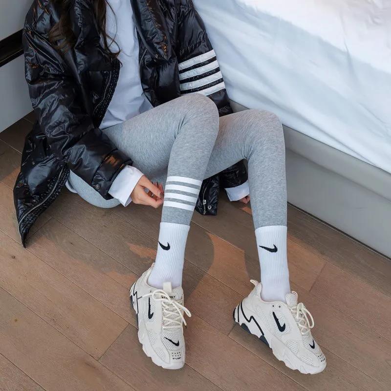 Leggings Women's Outer Wear Trousers Winter Plus Velvet Thickening Black Large Size High Waist One-piece Trousers Plus Velvet 380g Thick Lamb Velvet