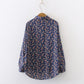 Spring Women Vintage Floral Shirt Long Sleeve Button Up Chiffon Blouse Office Lady Turn-Down Collar Autumn Casual Basic Tops