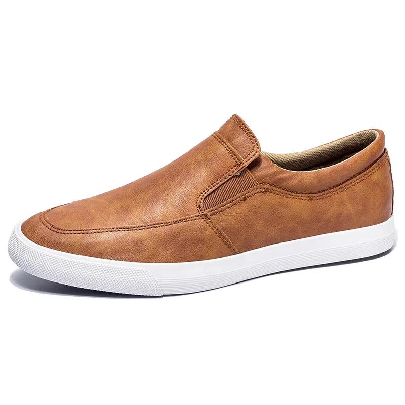 Spring and Summer Trend Casual Breathable Sneakers Microfiber Leather Upper Material Soft Sole Casual Shoes