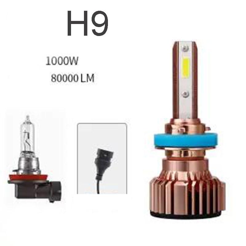 12V24V 1000W Ultra-bright High-power Car Headlights High-brightness Focusing H7 H1 H3 H11 H4 H1 H8 H9 High and Low Beam Auto Parts