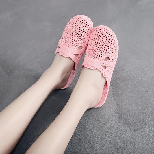 Summer Women's Slippers Indoor Flat Bottom Non-slip Outer Wear Slippers