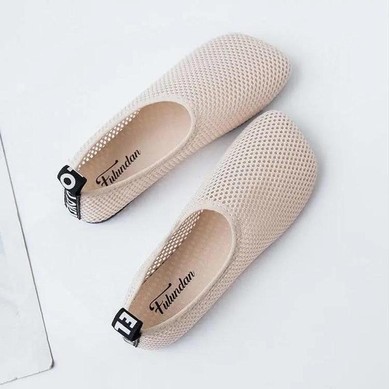 Summer Mesh Breathable Slip-on Flat Women's Single Shoes Comfortable Casual All-match Mesh Shoes