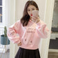 Thin Hooded Character Sweater Women Spring and Autumn All-match Loose Student Clothes