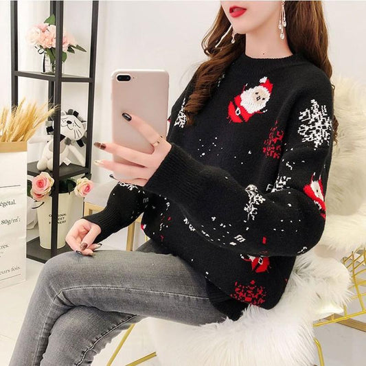 Winter Warm New Women Long Sweaters Section Net Red Women's Christmas Sweaters Hooded Pullovers Wind Winter Christmas Coats