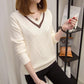 Bottoming openwork shirt spring and autumn models ladies loose large size sweater long sleeves