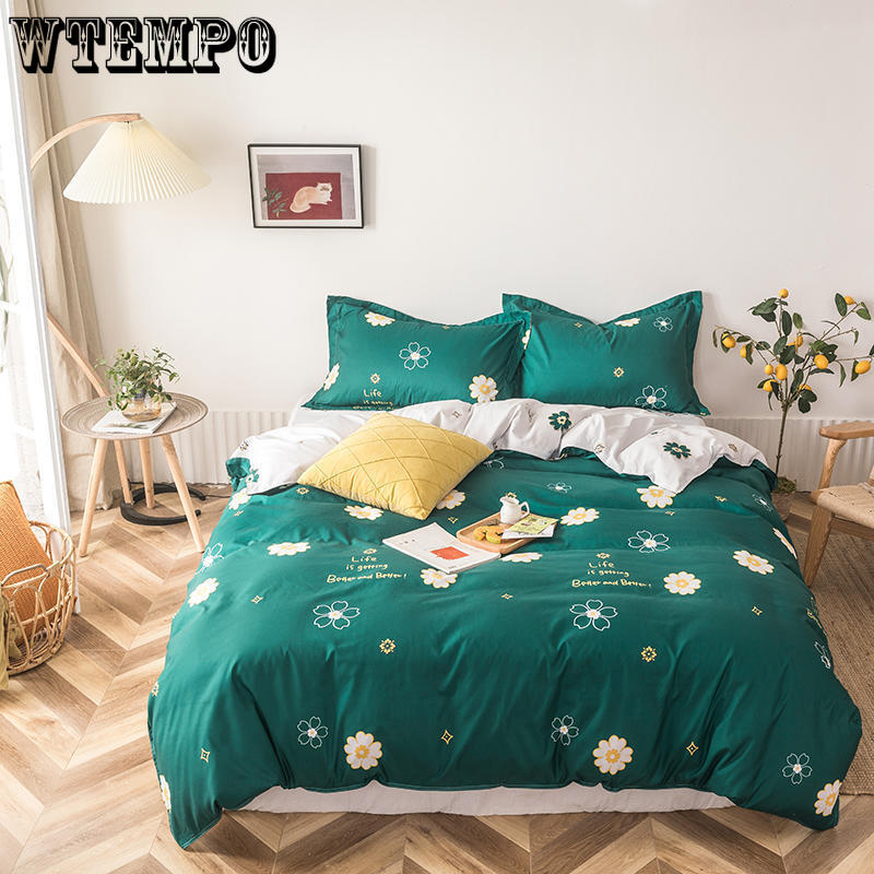 Printed Solid Bedding Sets Home Bedding Set 4-7pcs High Quality Lovely Pattern Four Seasons