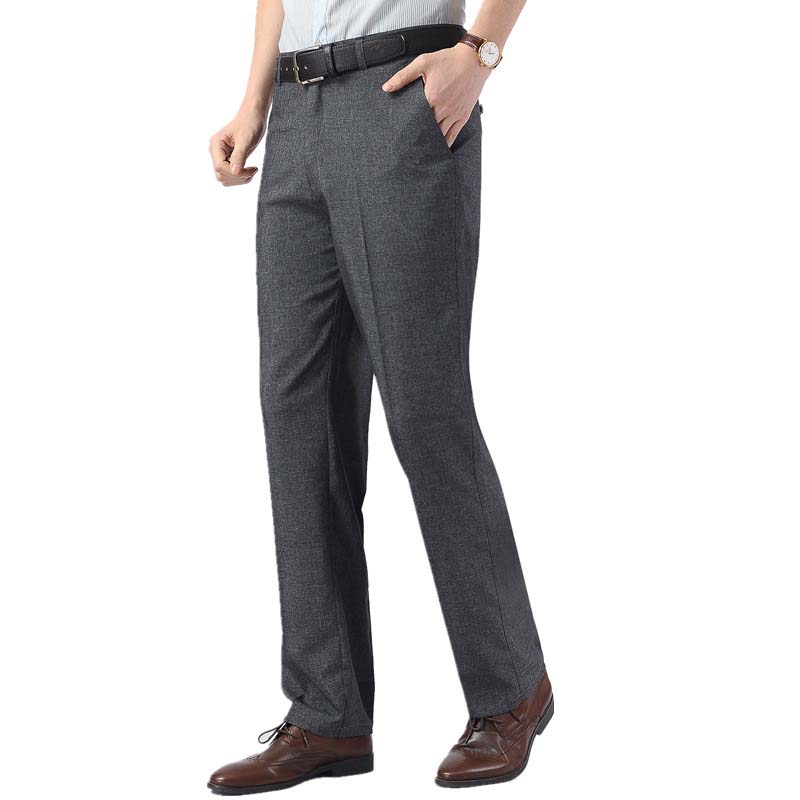 Men's Summer Thin Middle-aged and Elderly Loose Straight Casual Trousers Men's Casual Pants