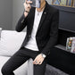 Men's Slim Fit Suits Teenagers Handsome Fashion Suits Casual Trend Suits