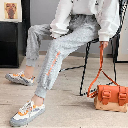 Fashion Casual Sports Trousers Women's Loose-fitting Slim-fitting Trousers Spring and Autumn All-match Harem Pants Thin Pants
