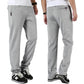 Men's Fall Winter Casual Thick Sports Pants Loose Large Size Casual Steetwear Trousers Straight-leg Pants Elatic Waist Drawstring Plus Velvet Pants