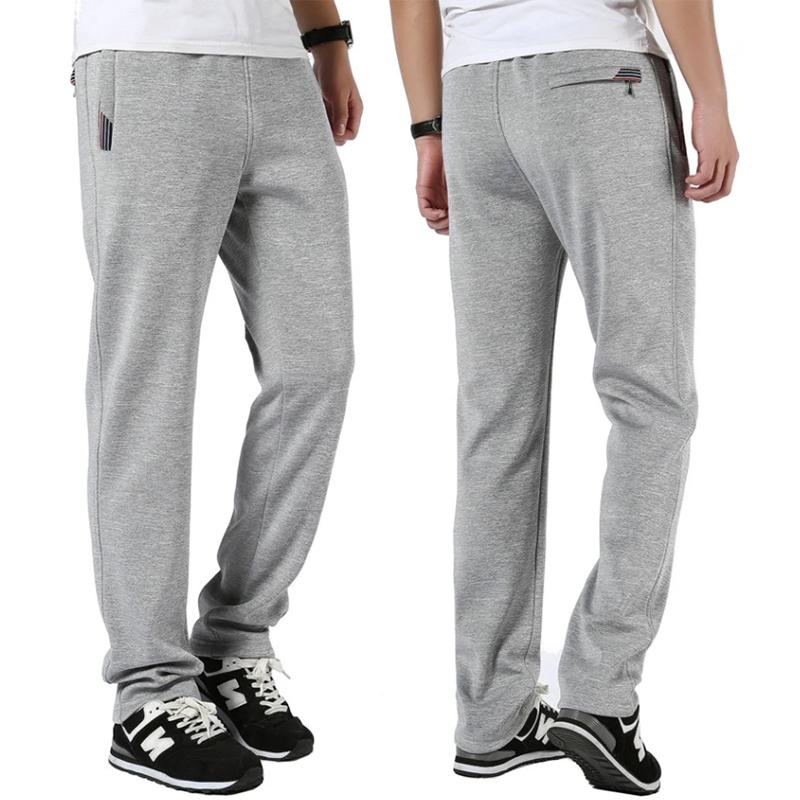 Men's Fall Winter Casual Thick Sports Pants Loose Large Size Casual Steetwear Trousers Straight-leg Pants Elatic Waist Drawstring Plus Velvet Pants
