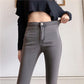 High-waist Buttocks and Cashmere Jeans Women's Spring Slim Slimming and High-bottomed Elastic Feet Pencil Pants Trend
