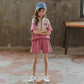 Girls' Summer Suits Children's Fashion Western Style Sports Net Red Summer Clothes Children's