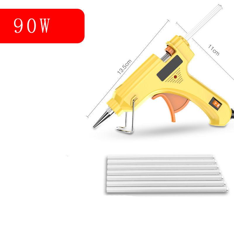 Electric-hot Melt Glue Gun with 7*100MM Glue Sticks 90W Industrial Mini Guns Thermo Electric Heat Temperature ToolA