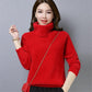 Autumn and Winter Mohair Turtleneck Sweater Short Loose Knit Bottoming Shirt Casual Women's Top