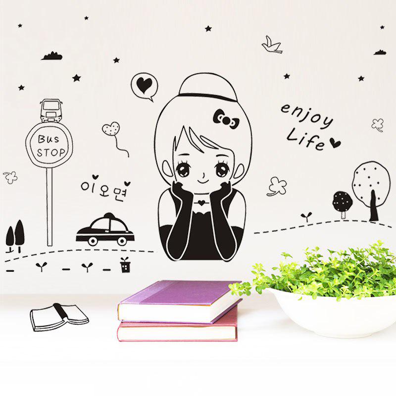 [Wall sticker ]Diy Home Decor Cute Mymoe Girls Wall Stickers For Children 'S Rooms Vinilos Kids Deca