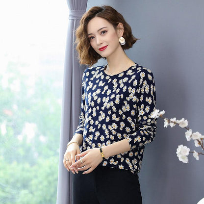 Autumn Winter 3D Printed Woolen Sweater Women O-neck Long Sleeve Warm Pullover Knit Wool Blend Jumper Tops