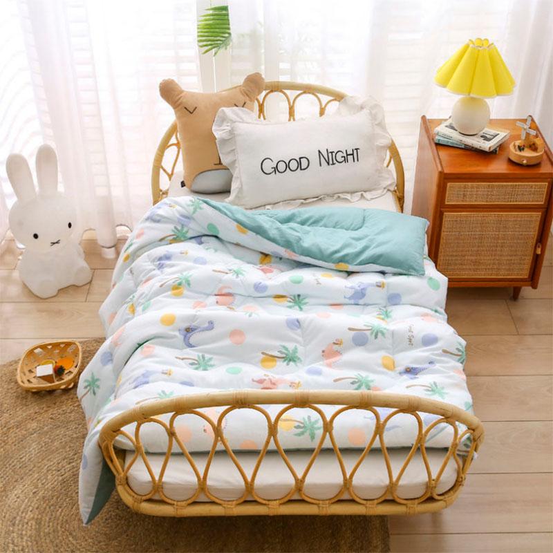 Cute Cartoon Pattern Children Are Washed Cotton Student Dormitory Spring and Autumn Are Thickened Winter Quilt Baby Nap Summer Cool Quilt Core