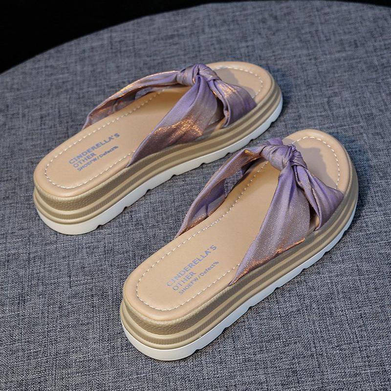 Thick-soled Slippers Women's Summer Wear Non-slip Slippers Increase Girls' Sandals and Slippers