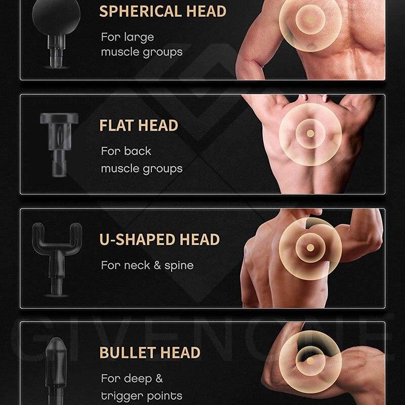 Drum Gun Muscular Relax Electric Massager Deep Vibration Sport Physiotherapy Instrument Loose Device