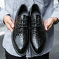 Men's Shoes Alligator British Pointed Men's High Heeled Shoes Personality Heightening Shoes Hair Stylist European Men's Shoes