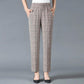 Women's Pants Spring and Summer Elastic Casual Pants Large Size Loose Breathable Pants Elastic High Waist Straight Pants