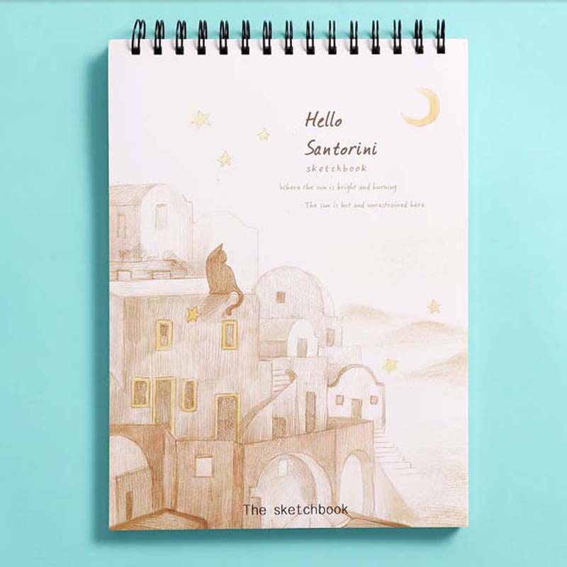 A4 Sketch Sketchbook Thicken Student Art Color Lead Hand-painted Blank Painting Book
