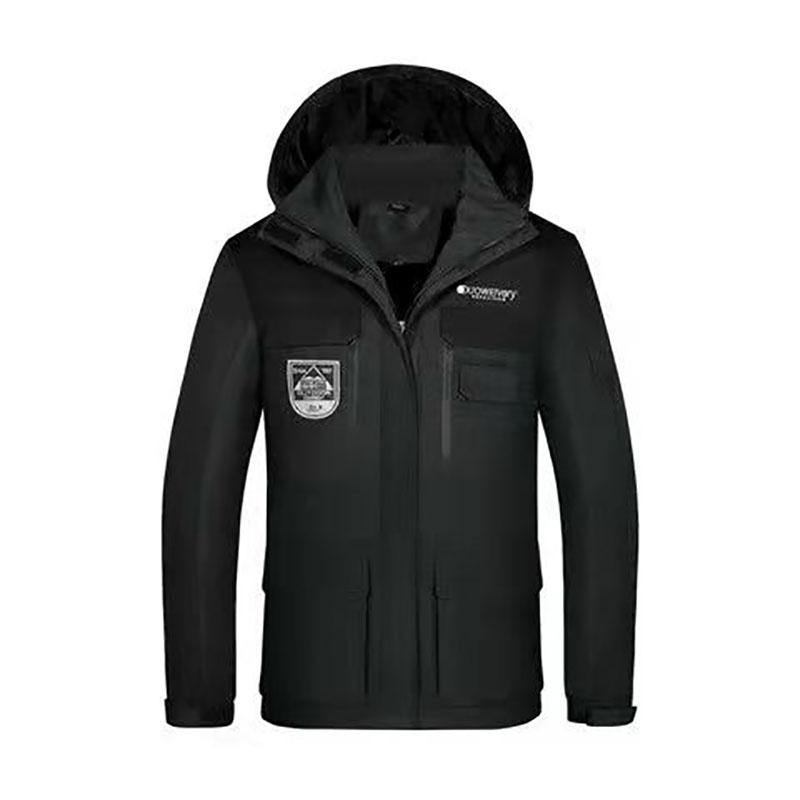 100 Kilograms Can Wear Autumn and Winter Windproof, Waterproof and Warm Two-in-one Detachable Two-piece Outdoor Mountaineering and Skiing Men's Jacket