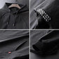 Sweater Men's Loose Hooded Fake Two-piece Autumn Boutique Long-sleeved Large Size Black Pullover Clothes