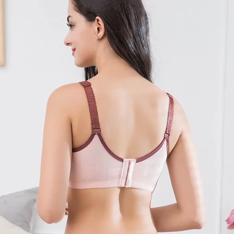 Thin Stereotyped Cotton Pregnancy Front Buckle Breastfeeding Bra No Steel Ring Anti-sagging Underwear Postpartum Bra
