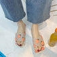 Sandals and Slippers Women Summer Indoor Outdoor Non-slip Deodorant and Dirt-resistant Soft Bottom Bathroom Sandals and Slippers Bathroom Household