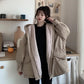 Parker Padded Jacket Women's Autumn and Winter Jacket Korean Version of Loose and Velvet Thick Padded Jacket Explosion-proof Padded Jacket