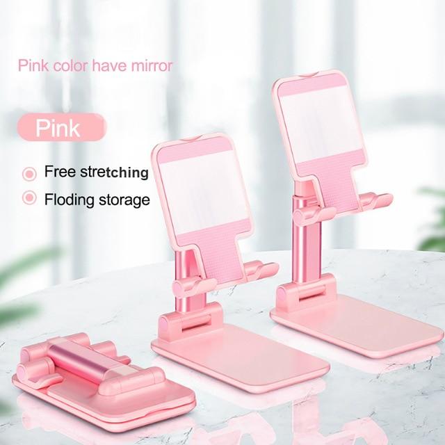 Universal Foldable Phone Stand Support Desk Mobile Phone for IPhone IPad Adjustable Metal Desktop Tablet Holder