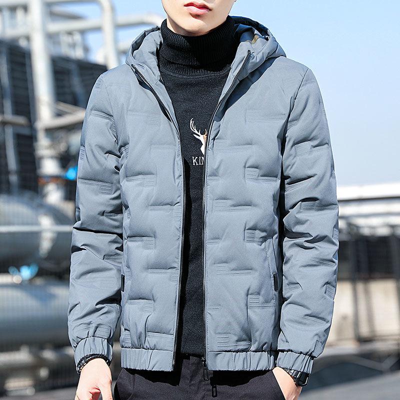 Thick Down Down Padded Jacket Men's Winter Jacket Stand-up Collar Short Large Size Trendy Padded Jacket Men's