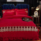 WTEMPO Bedding Sets Bed Linen Duvet Cover Flat Sheet Bedding Set Winter Flannel King Queen Bed Set
