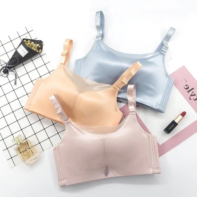 Tube Top Anti-glare No Trace No Steel Ring Gather Bra Breathable Underwear Women's Breast Light and Breathable Sexy Underwear