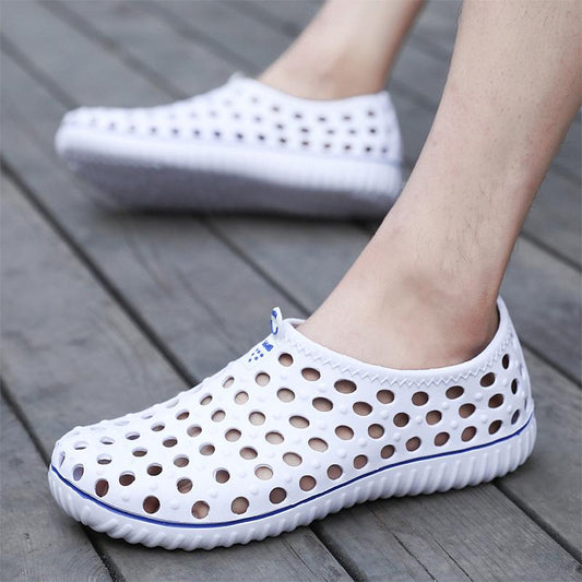 Beach Shoes Men's Nest Beach Sandals Soft Bottom Comfortable Lazy Sets of Feet Hole Shoes