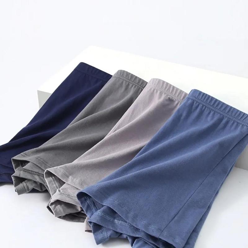 5pcs Men's Underwear Cotton Boxer Pants Loose Large Size Underwear Middle-aged and Elderly Underwear
