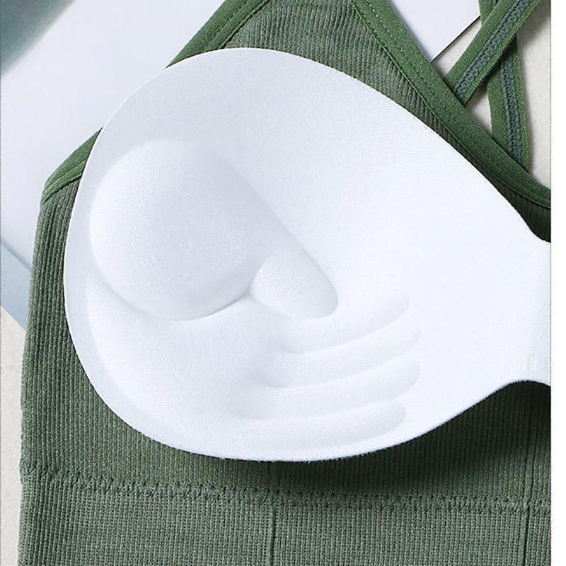 Cross Hollowed Out One Piece Beautiful Back Strapless Suspender Backing Sexy Vest Type Non Steel Ring Bra
