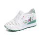 Women Summer Fashion White Hollow Sneakers Breathable Student Sport Running Shoes