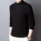 Men's Long-sleeved Knitted Sweater Plus Size Autumn and Winter Warm and Cold Round Neck Bottoming Sweater