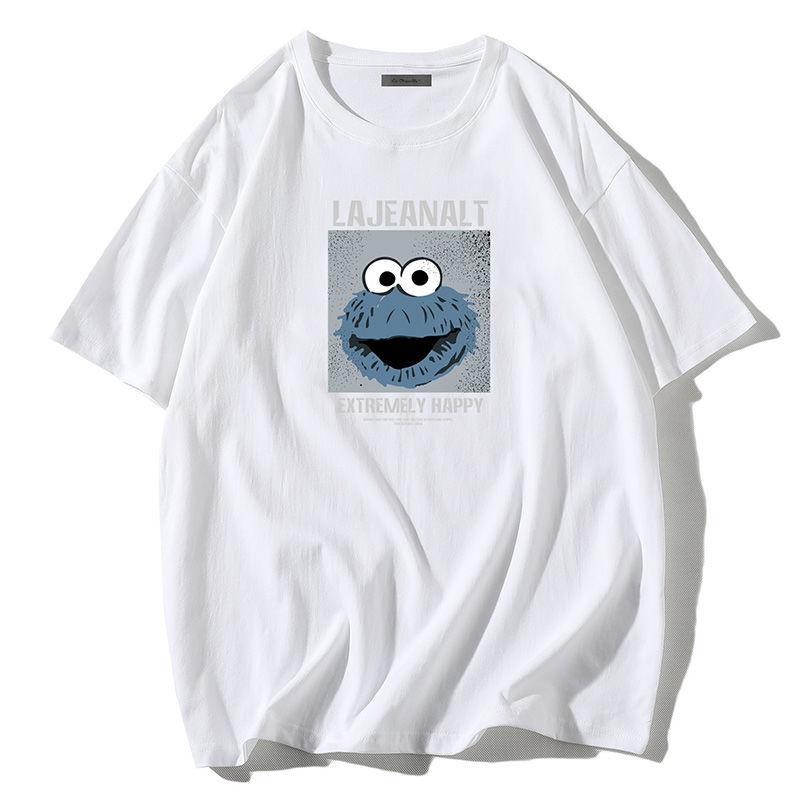 Short-sleeved T-shirt Men's New Summer Loose Trend Wild Cotton Breathable Top