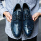 Men's Shoes Alligator British Pointed Men's High Heeled Shoes Personality Heightening Shoes Hair Stylist European Men's Shoes