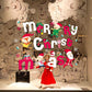Christmas Santa Claus window glass shop decoration wall stickers