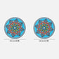 1/2/4pcs Mandala Pattern Creative Silicone Coaster Household Anti-scalding Mat Coffee Drink Coaster
