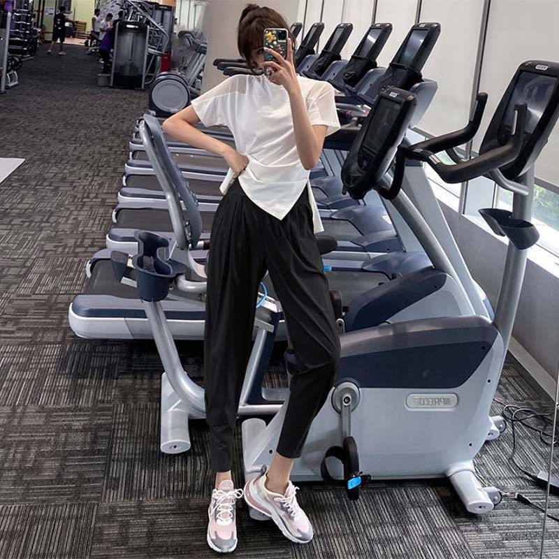 Workwear Leggings Sweatpants Women's Loose Harem Pants Slim Fit Yoga Trousers Quick-drying Fitness Pants