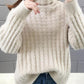 Autumn Winter  Women Fashion Sweater Casual Knitting Sweater Turtleneck  Pullovers Loose Casual Long Sleeve Sweater